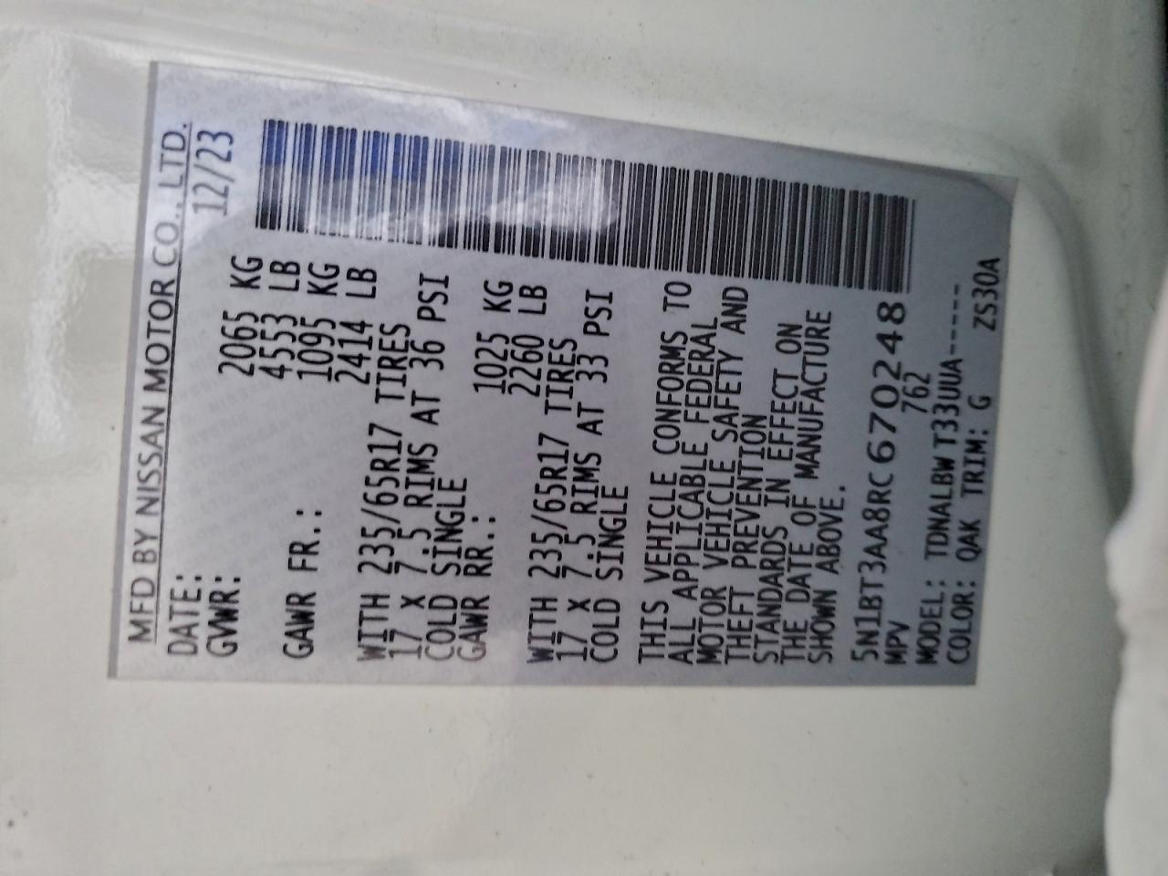 Nissan Rogue S Image 10